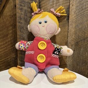 Vintage Dressy Bessy Teaching Preschool Doll Button Tie Buckle Playskool 2001